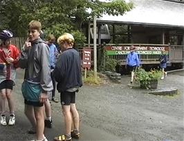 Preparing to leave the Centre for Alternative Technology, Machynlleth